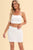 Ruched Cropped Cami and Skirt Set